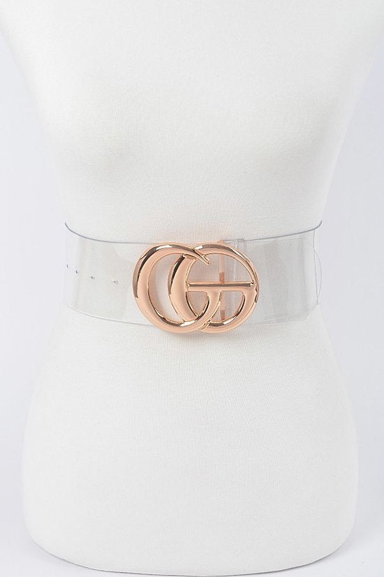 GG transparent women belt