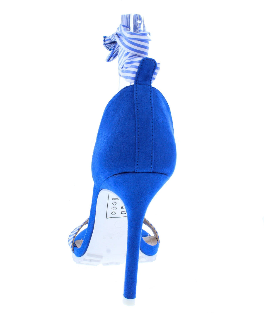 Blue women heels.
