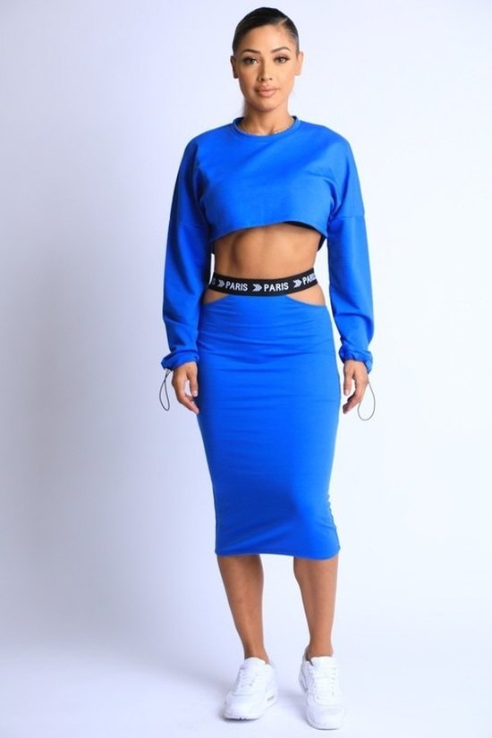 Paris Blue skirt set