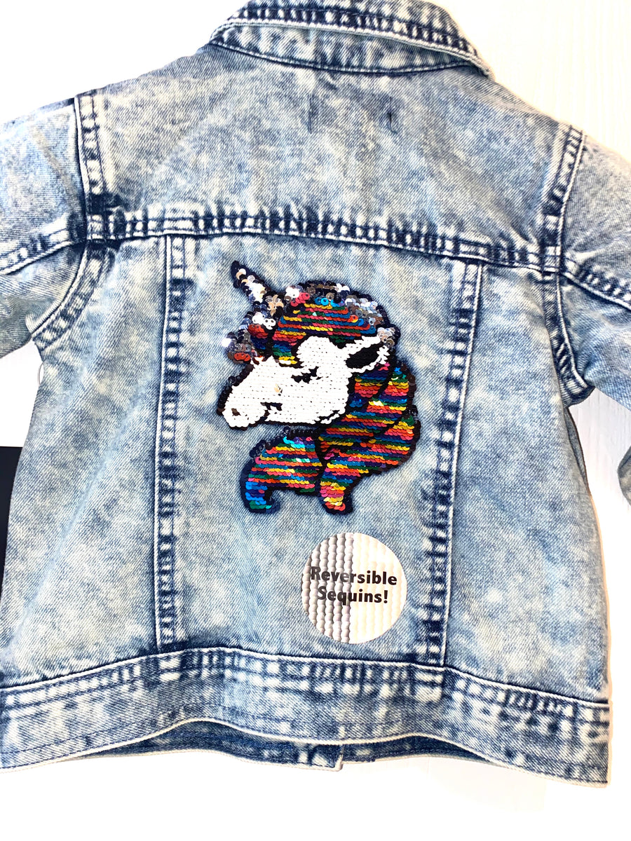 Kids Unicorn Denim Jacket
