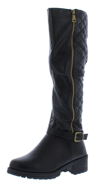 Trendy in black women boot
